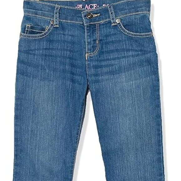 THE CHILDREN'S PLACE Girls Basic Bootcut Semi-Evasee Jeans  Sz 14 Lara Wash-Blue - Picture 6 of 10
